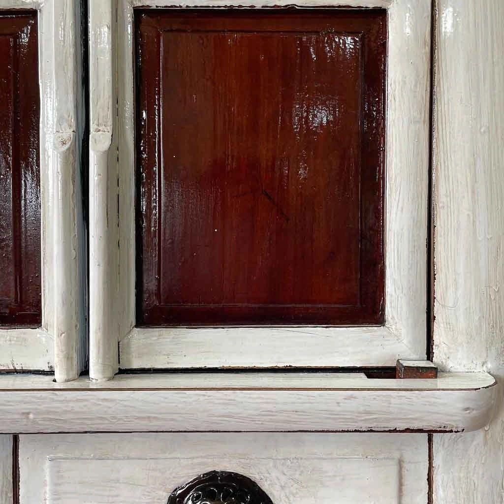 Armadio in legno bianco 96x42x175h