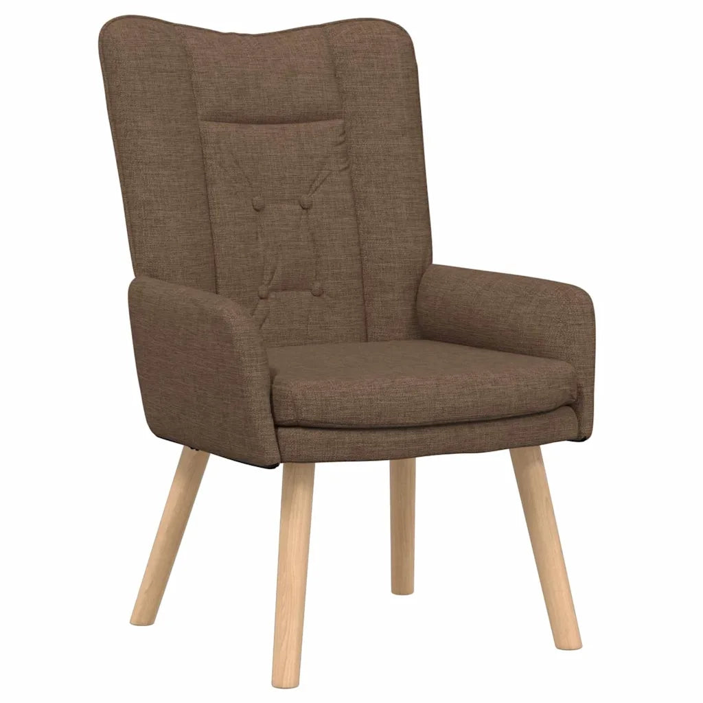 Poltrona-Divano Sedia-Poltroncina Marrone 63 x 67 x 94 cm Tessuto e compensato