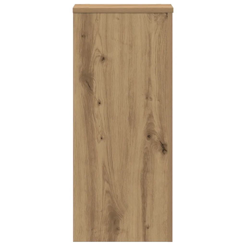 Supporti per Piante 2 pz Rovere 30x30x70 cm in Multistrato 852932