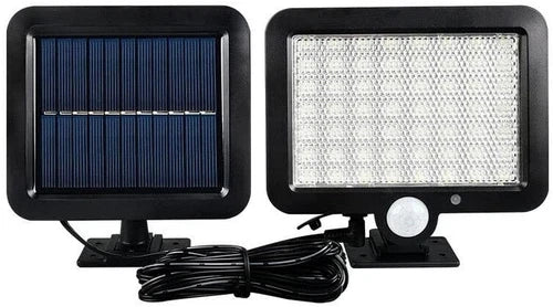 2 PEZZI FARI LED IMPERMEABILE FARETTO ESTERNO CON PANNELLO SOLARE 30W FARI LUCE