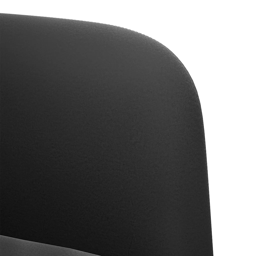 Divano Divanetto Nero 109 cm in Velluto 4100592