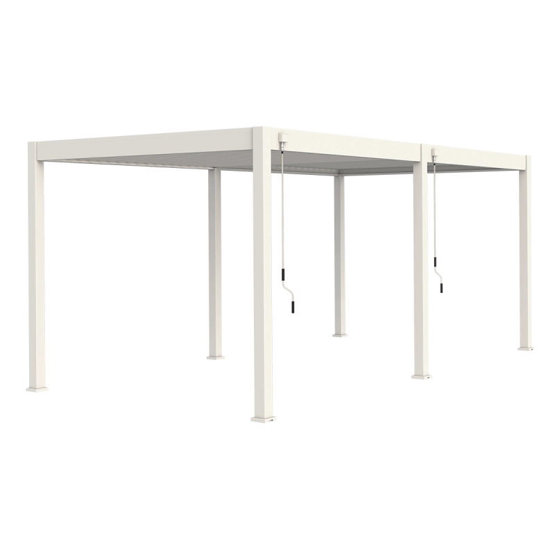 Pergola bioclimatica Ombréa® VS autoportante 3x6M - Bianco