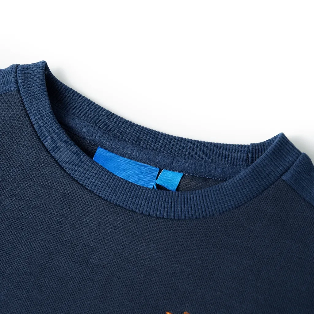 Felpa per Bambini Blu Marino MÃ©lange 116cod mxl 85360