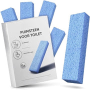 Puimstone Naturale per WC - Cura della Pelle e dei Piedi - Puimstone Ipoaderogeno per WC - Pulizia WC - Oven - Rimuove Eccessi di Pelle - Bagno per Piedi - 5 Pezzi - Blu