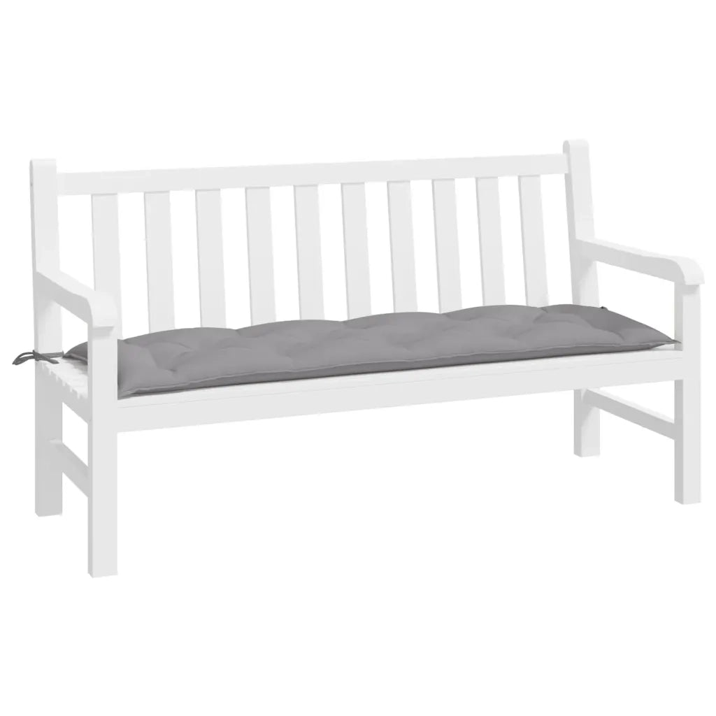 Cuscino per Panca Grigio 150x50x7 cm in Tessuto Oxford 314957
