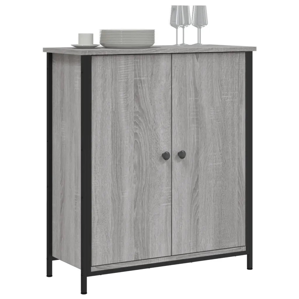 Credenza Grigio Sonoma 70x30x80 cm in Legno Multistrato 835537