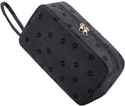 Borsa da toeletta per donne in corduroy con accessori cosmetici per viaggi di donne e ragazze