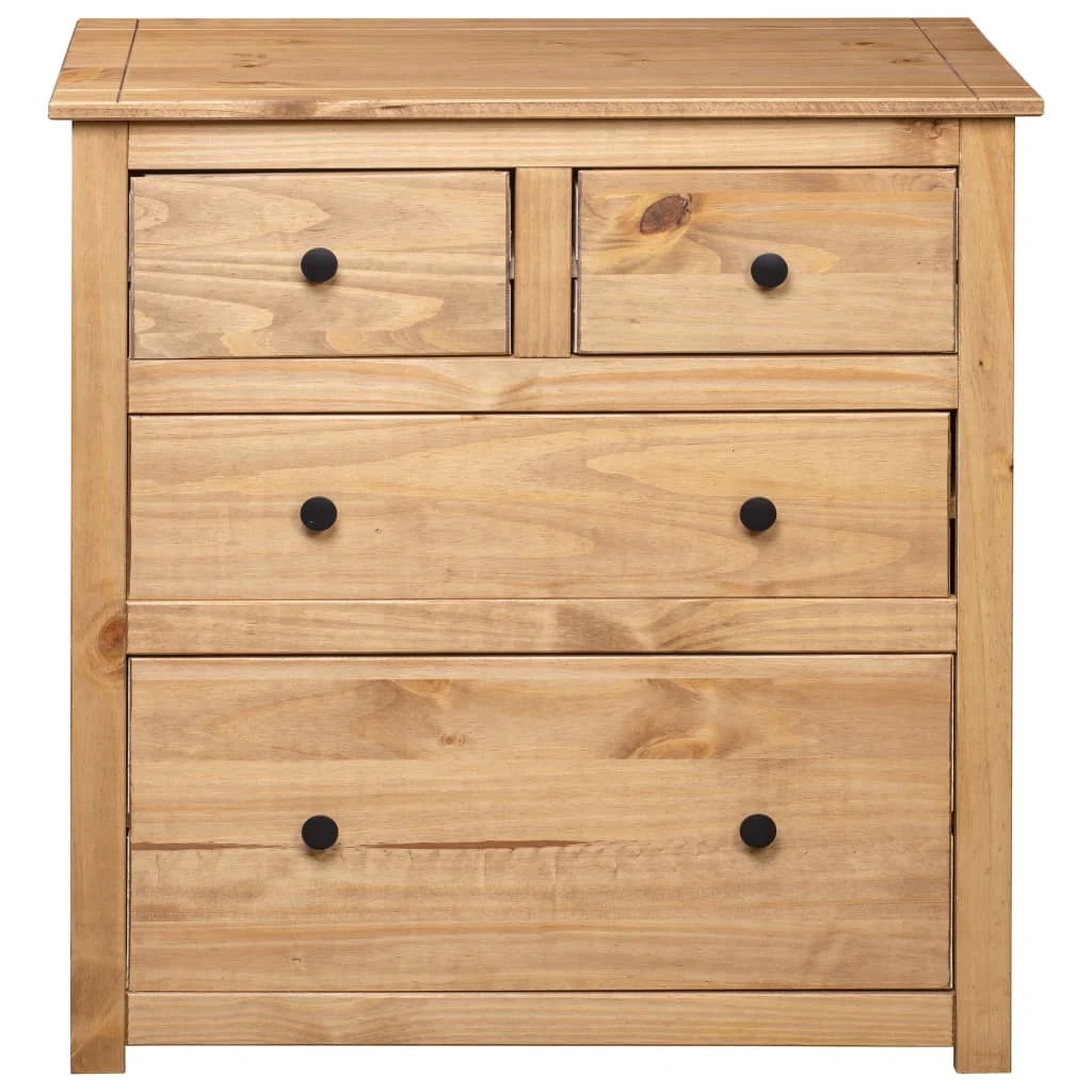Buffet credenza cassettiera armadio mobile contenitore organizer per cucina soggiorno salotto 80 x 40 x 83 cm Pino gamma Panama marrone 02_0029659
