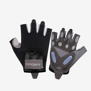Maniche sportive senza dita per donne - Maniche per allenamento gym yoga fitness - Maniche per allenamento in aderenza - Con placchette di silicone resistenti agli urti e antiscivolo - Adatte per esercizi multi-funzionali e allenamento sportivo (M)