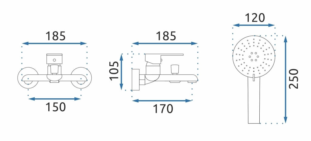 Rubinetto Da Vasca Rea Bloom Black Gold