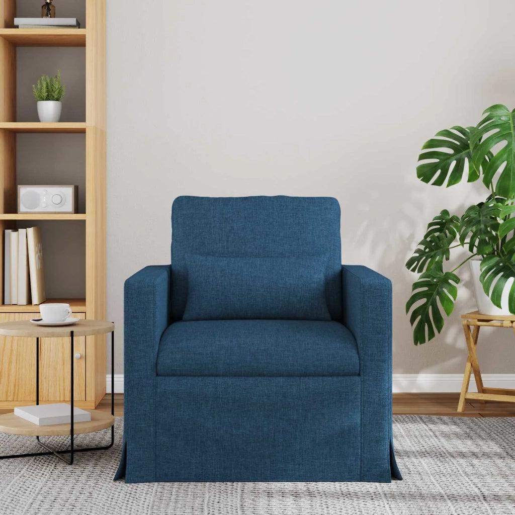 Divano | Divano da soggiorno | Sofa Blu 78 x 78 x 80 cm Tessuto