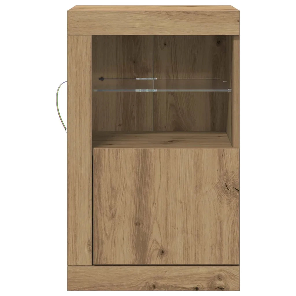 Credenza | Madia LED 2 pcs Rovere artigianale 41 x 37 x 67 cm