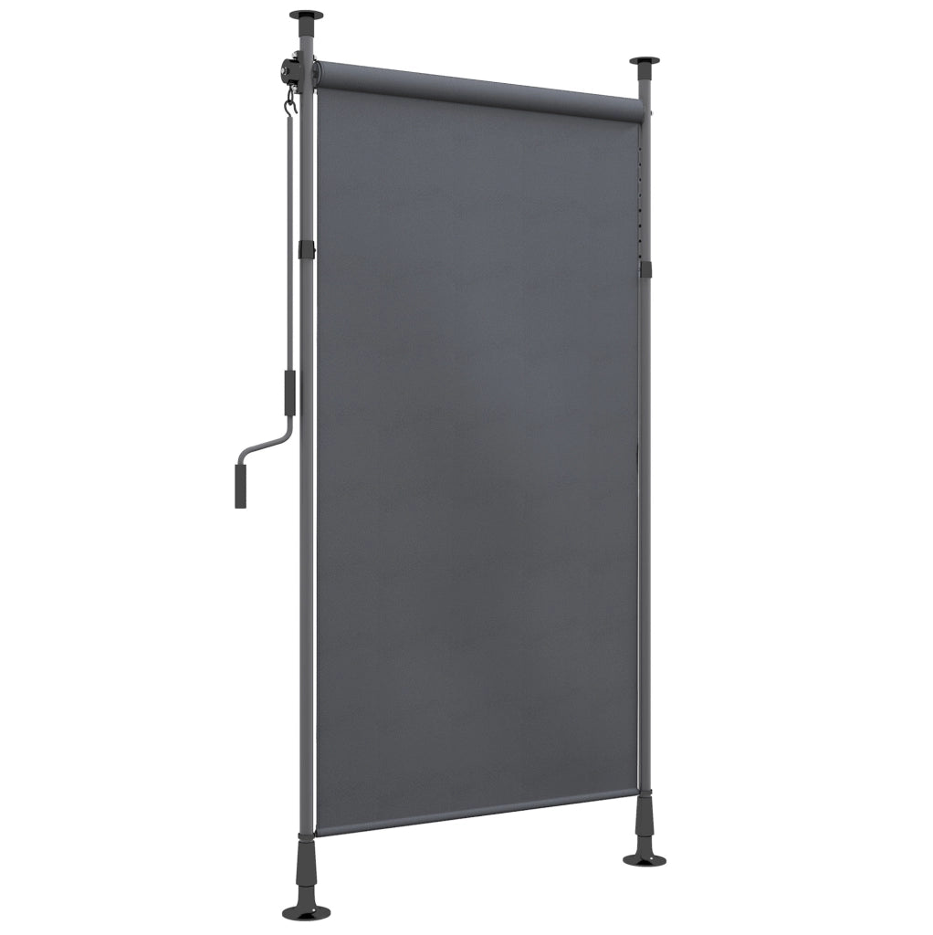 Tenda da sole verticale autoportante 150 x 220-310 cm con manovella; grigio scuro