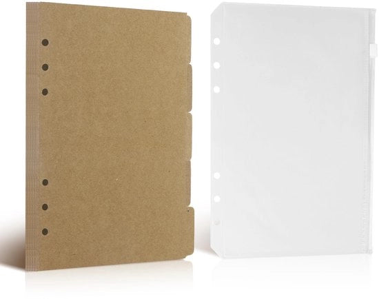 Papier A5 Burlywood 20 fogli 6 righe 21,1 x 15,6 x 2 cm - Peso leggero e resistente - Papier per notebook