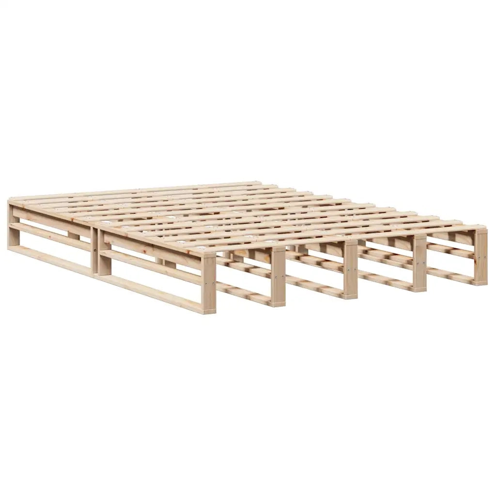 Letto Libreria senza Materasso 120x190 cm in Legno Massello 3323890
