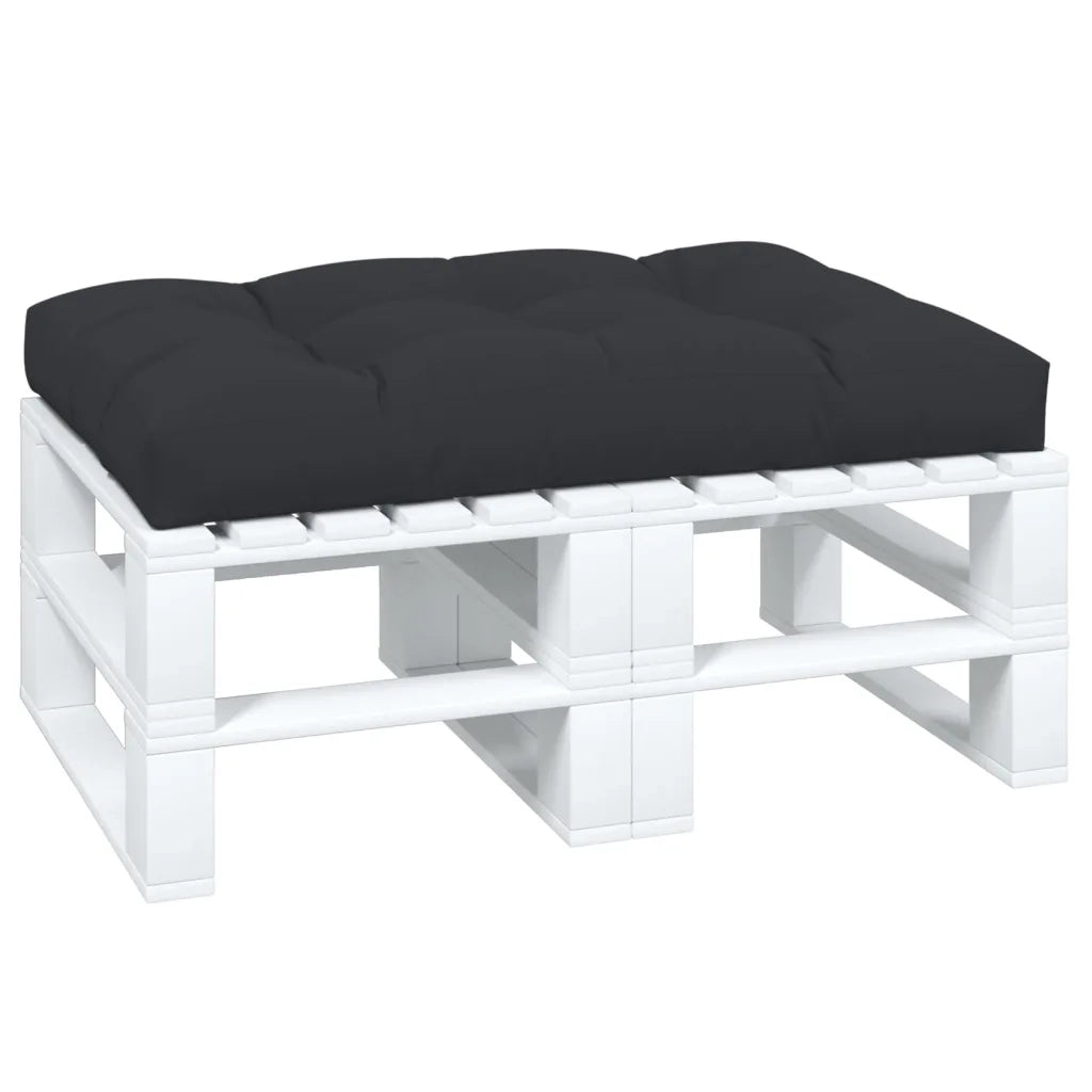 Cuscino per Pallet Nero 120x80x12 cm in Tessuto 360520