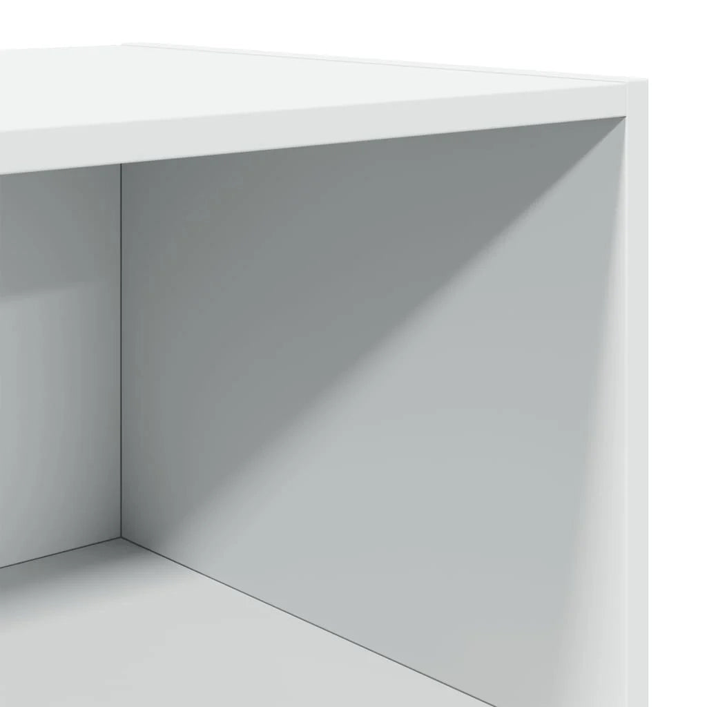 Buffet credenza cassettiera mobile contenitore organizer cucina soggiorno salotto alto 50 x 41 x 185 cm legno composito bianco 02_0032459