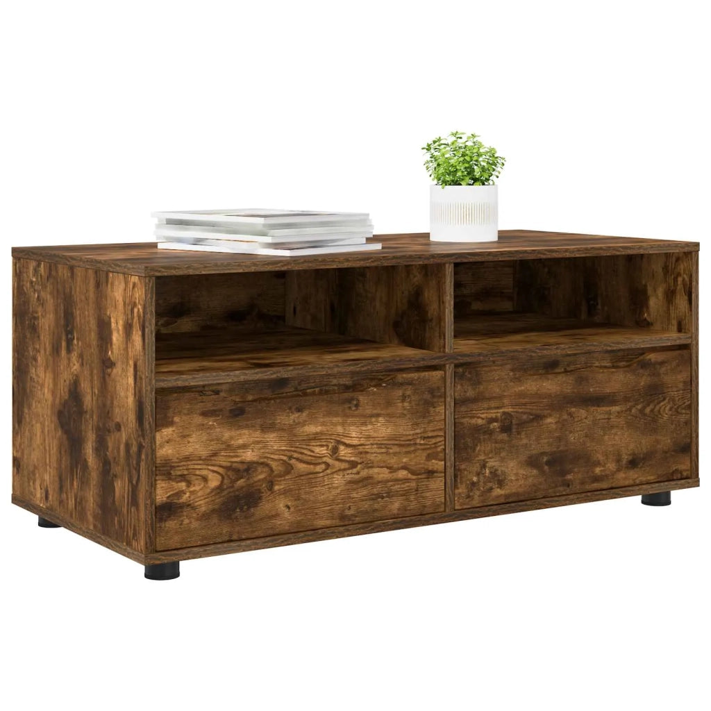 Mobile TV Rovere fumé 100 x 48 x 43 cm Legno multistrato 888932