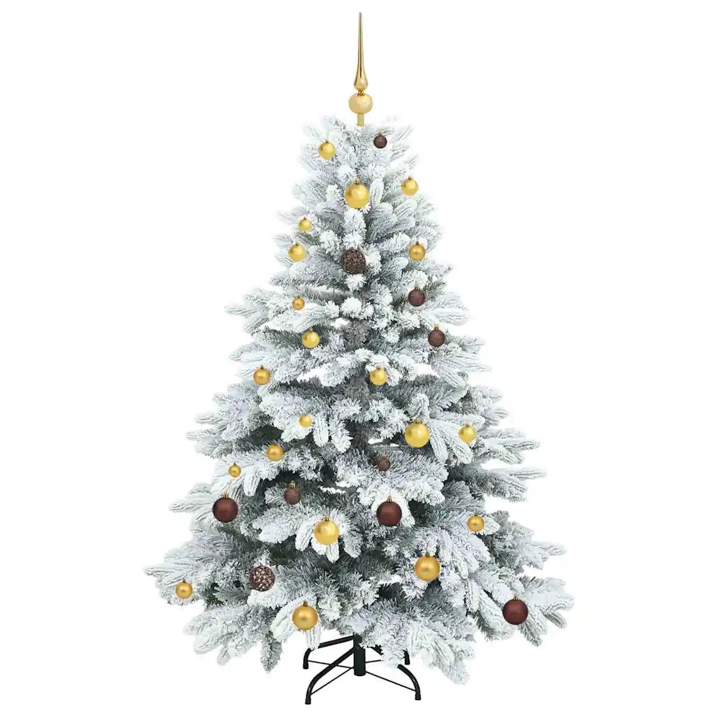 Albero di Natale artificiale con 150 LED Bianco 150 cm PE e PVC