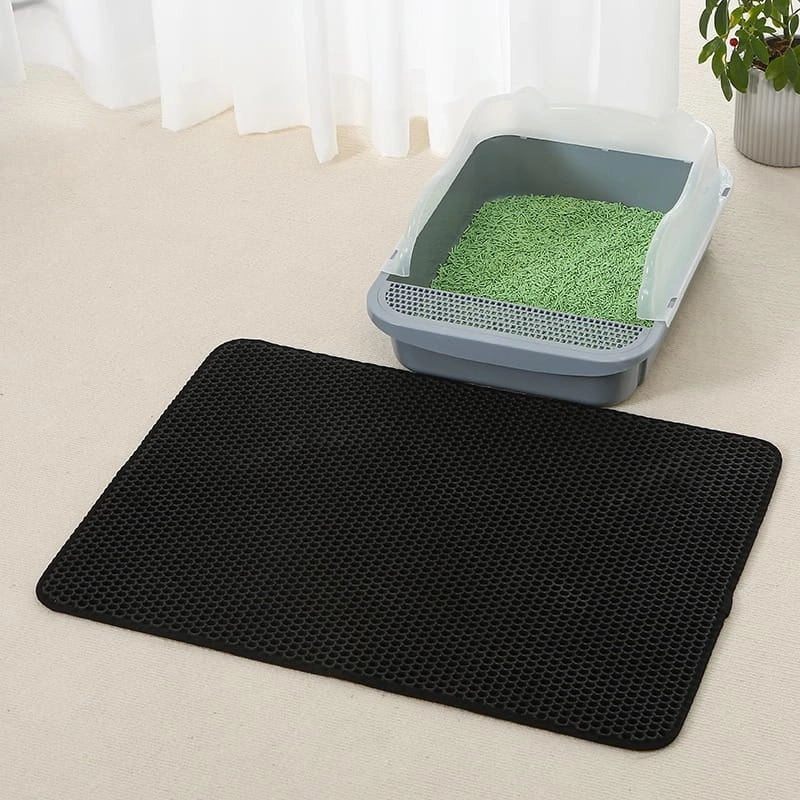 Tappetino per lettiera Valora igienico nero 60x45cm x25