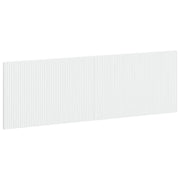 Testiera da Muro ARNHEM Bianco Lucido Legno ingegnerizzato 896729