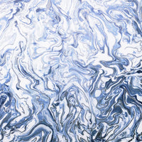DUTCH WALLCOVERINGS Carta da Parati Liquid Marble Blu 442601