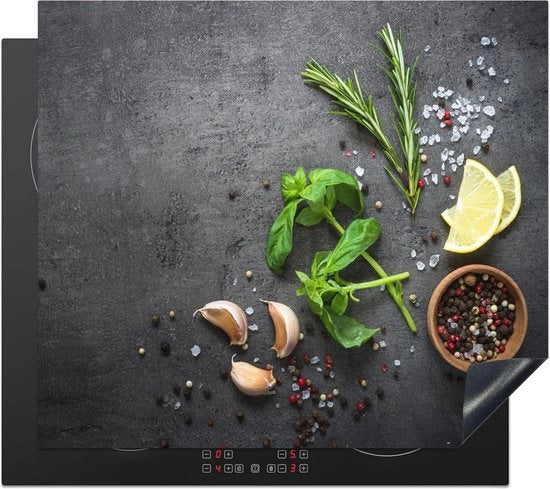 Protezione Induttiva per Piastra Cottura 59x52 cm - Tappetino Antiscivolo - Decorazione Cucina - Protezione contro Macchie e Scalfi - Verde