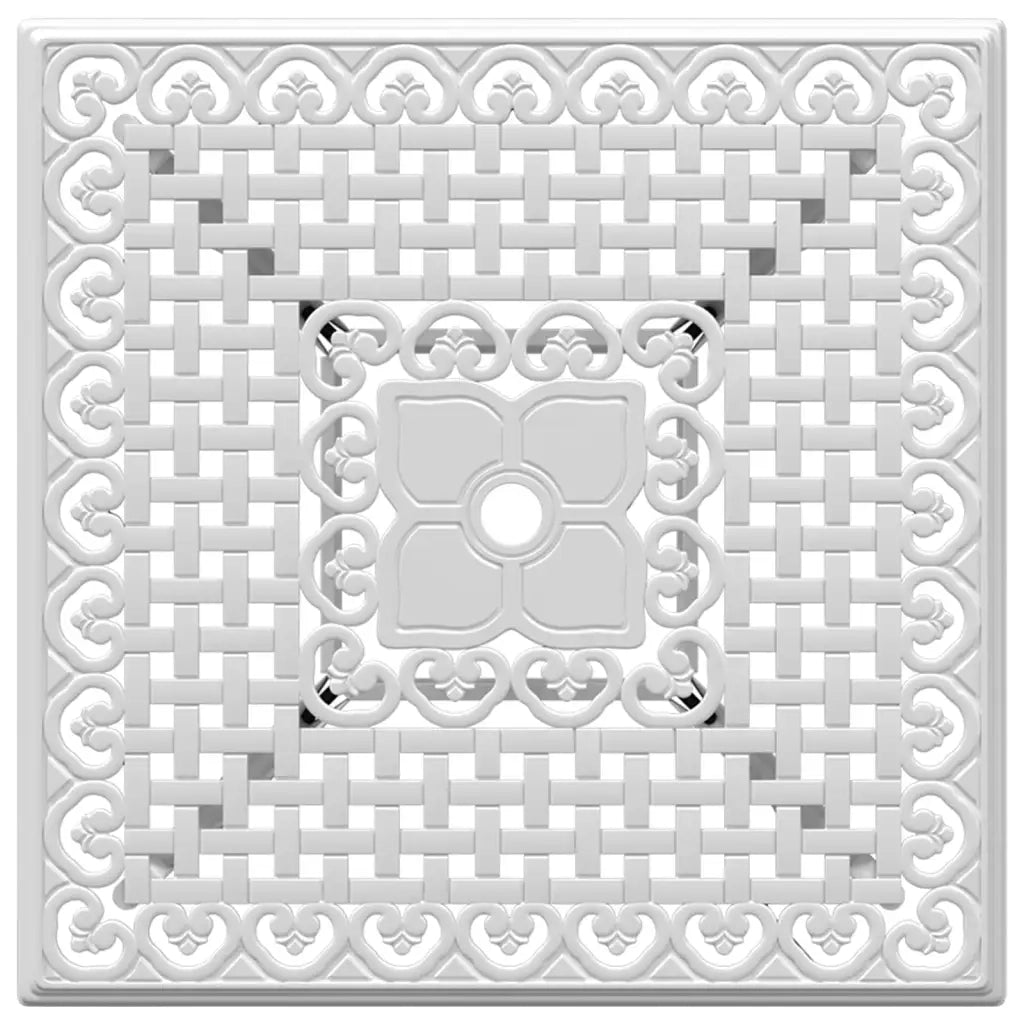Tavolo da Giardino Bianco 80x80x75 cm in Alluminio Pressofuso 4002813
