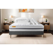 Pacchetto letto completo - Materasso 200x200cm + Box spring con doghe (kit) + 2 cuscini + Piumino - Molla Memo