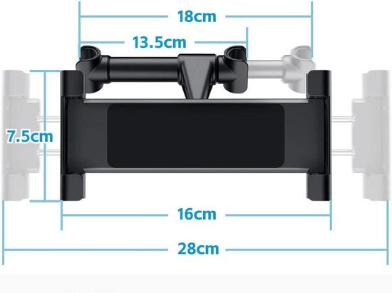 Sostegno autoportante universale per tablet e smartphone da 4,7 a 11 pollici, 360 gradi girevole, regolabile