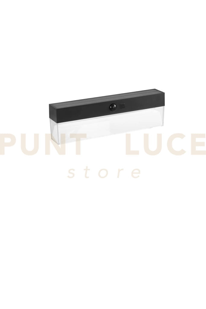 APPLIQUE LED GIZAH RETTANGOLARE 500LM 3000K / 4000K / 6500K CON PANNELLO SOLARE E SENSORI IP54