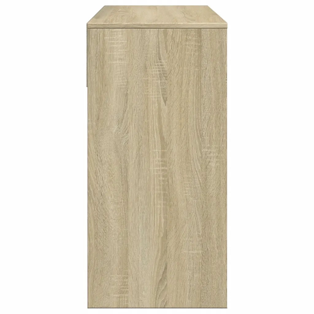 Toeletta | Tavolo da Trucco con Specchio Rovere Sonoma 80x39x80 cm
