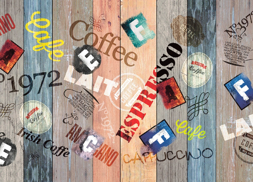 Tappeto Passatoia Antiscivolo Con Stampa Digitale Disegno Vintage - 50x280 - Espresso
