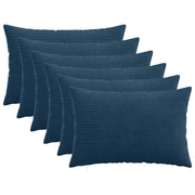 Federa 6 pcs HEERLEN Blu navy 30 x 50 cm corduroy 907766