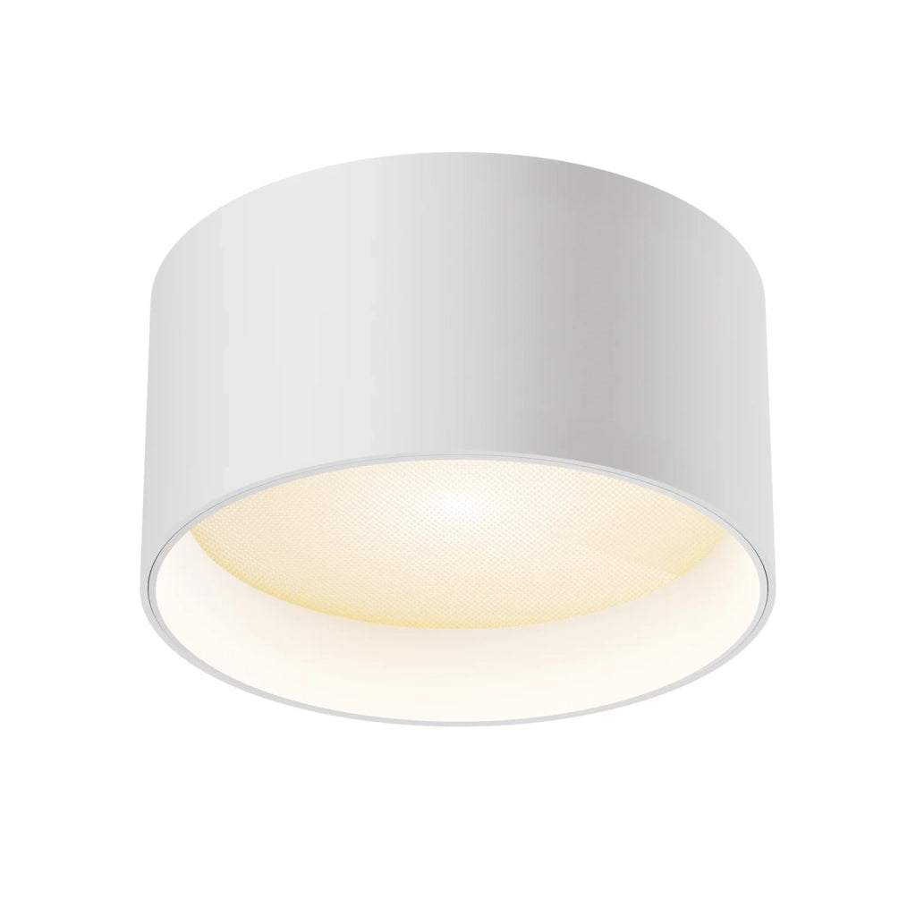 Maytoni Lampada da soffitto moderna Vega 1 luce LED integrato bianco alluminio