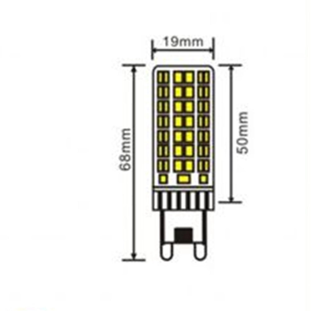 Trade Shop - Lampadina Tubolare Led G9 7 Watt 770lm Luce 4000k 3000k 6500k Sparac-g9-7w-ce2-n -