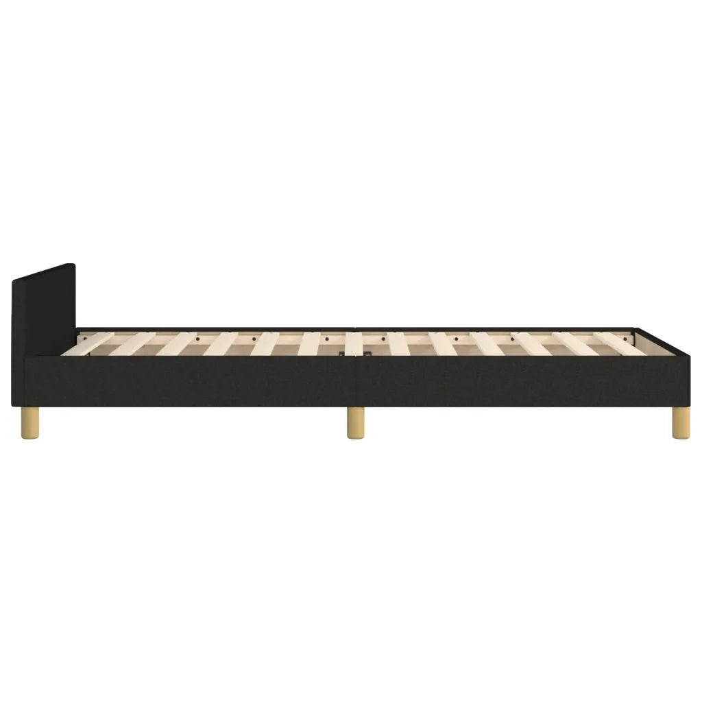 Giroletto senza Materasso Nero 90x200 cm in Tessuto 3125270