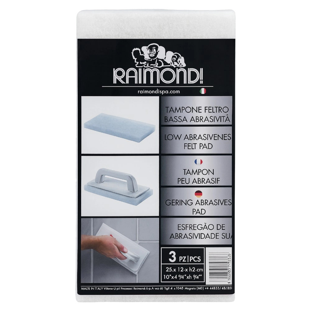 Kit 3 tamponi per finish professionale preparazione finitura superfici *** colore- bassa abrasività (bianco), confez...