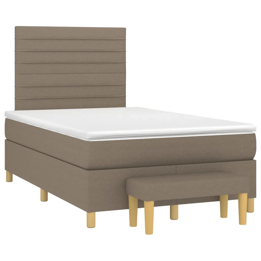 Giroletto a Molle con Materasso Tortora 120x200 cm in Tessuto cod mxl 64651
