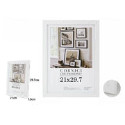 Trade Shop - Cornice Per Foto Fotografie Quadri Tele Poster Portafoto 21x29.7 Cm Bianca 63150 -