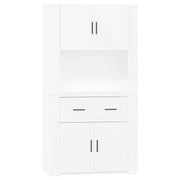 Buffet credenza cassettiera armadio mobile contenitore organizer cucina soggiorno salotto alto legno ingegnerizzato bianco 02_0032783