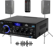 Amplificatore Audio - Amplificatore Auto per Altoparlanti - Nero