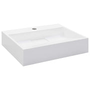 Lavandino 50x38x13 cm Blocco in Marmo/Minerale Bianco CFW5543509