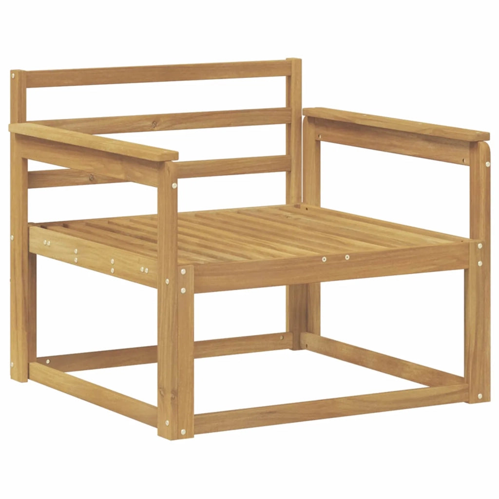 Divano centrale per esterno Legno di Acacia Massello Bianco