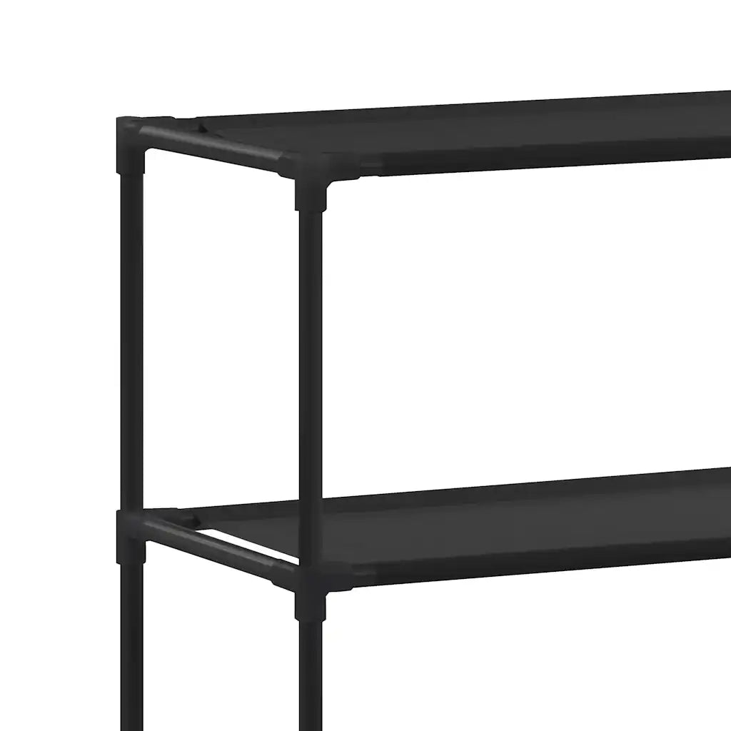 Scaffale per Bagno con 3 Ripiani Nero 53x28x169 cm CFW1002506