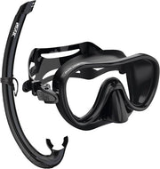 Kit di Snorkeling con Maschera e Tubo di Snorkeling in Silicone per Snorkeling - Adulti e Bambini