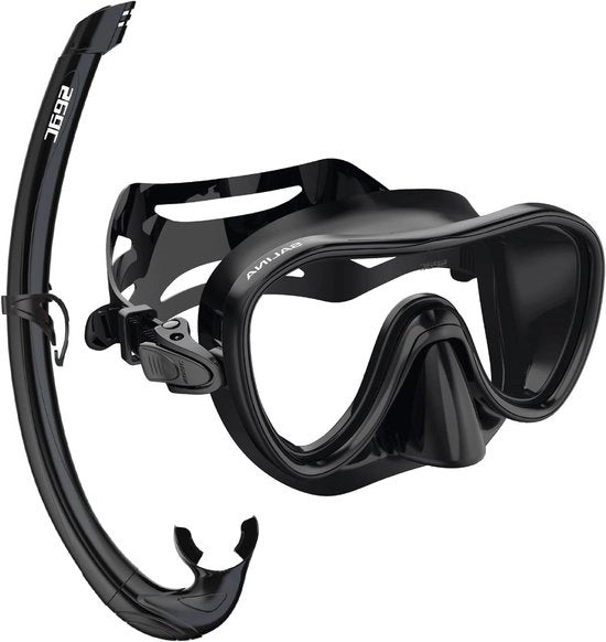 Kit di Snorkeling con Maschera e Tubo di Snorkeling in Silicone per Snorkeling - Adulti e Bambini