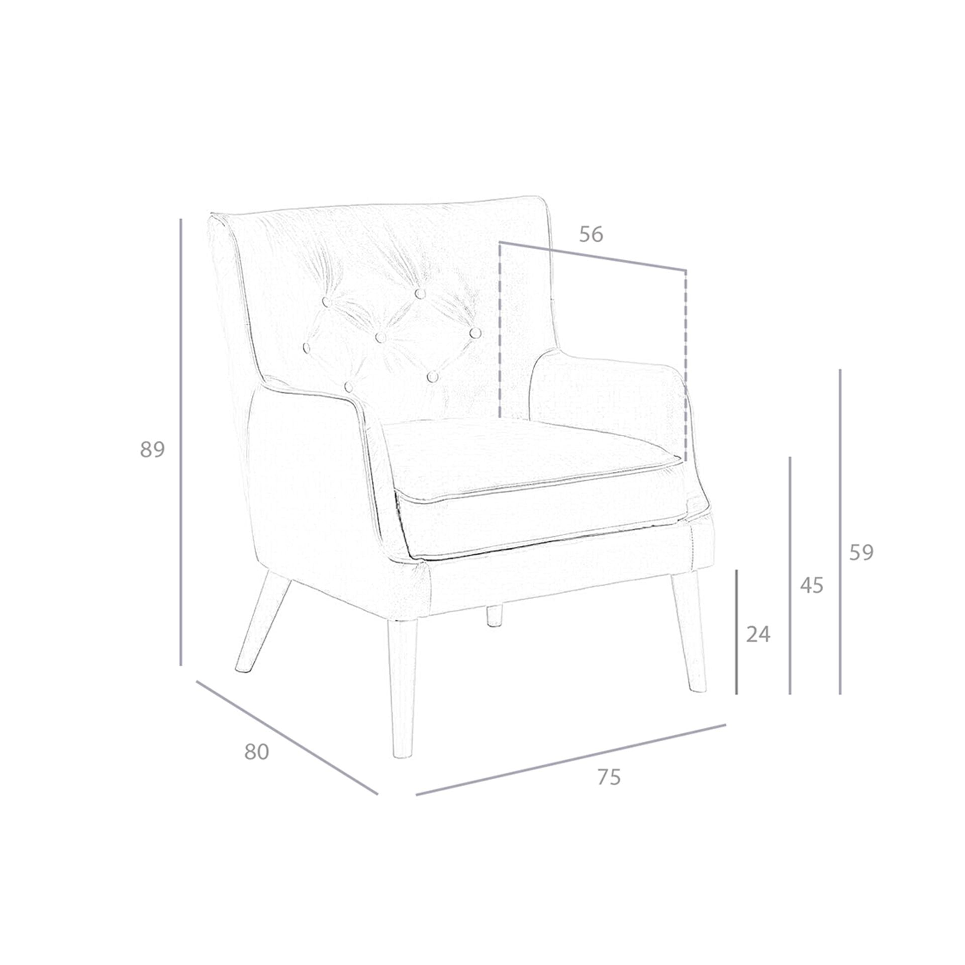 Poltrona chester in pelle marrone