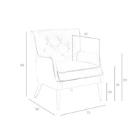 Poltrona chester in pelle marrone