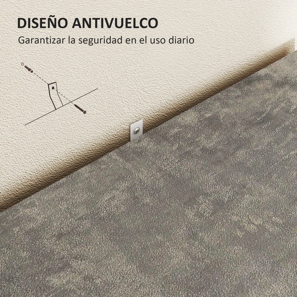 Consolle per Ingresso con Ripiano e Ante ¨C zephmum ¨C Grigio Cemento 80x37x80 cm